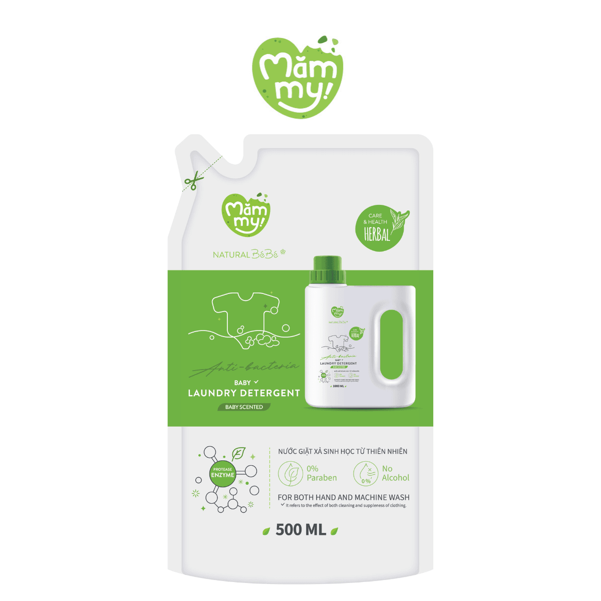 Nước Giặt Hương Nắng Mới Mămmy Chai 500ml