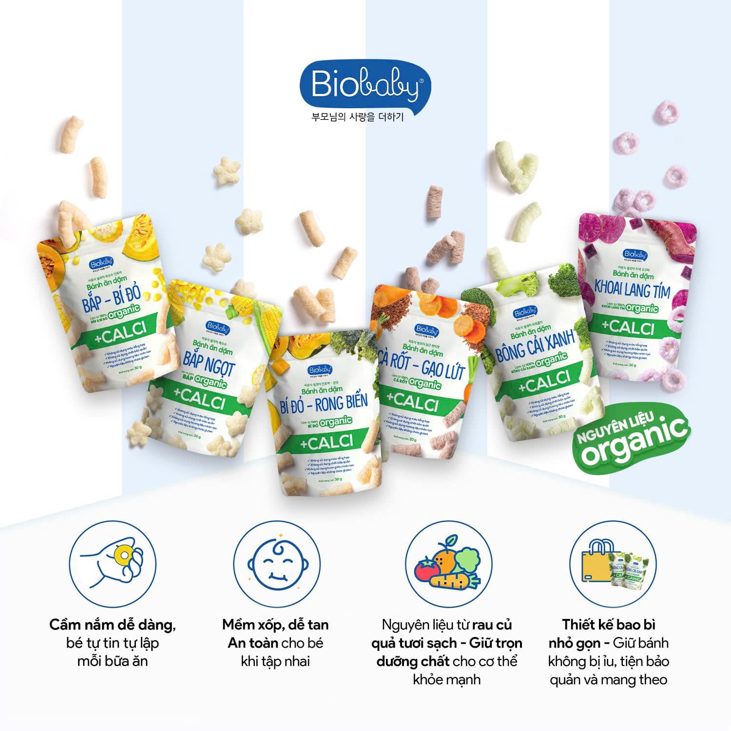 Combo 3 bánh ăn dặm Biobaby 30g [Tặng Đàn Guitar] 4