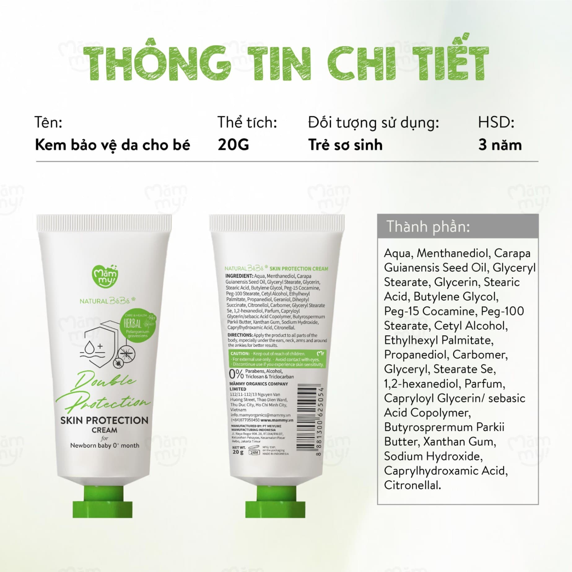 Kem Chống Muỗi Bảo Vệ Da Mămmy Tuýp 20g 4