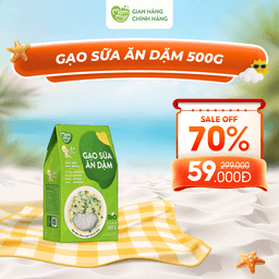 [30-60 NGÀY] Gạo sữa hữu cơ Mămmy Hộp 500g