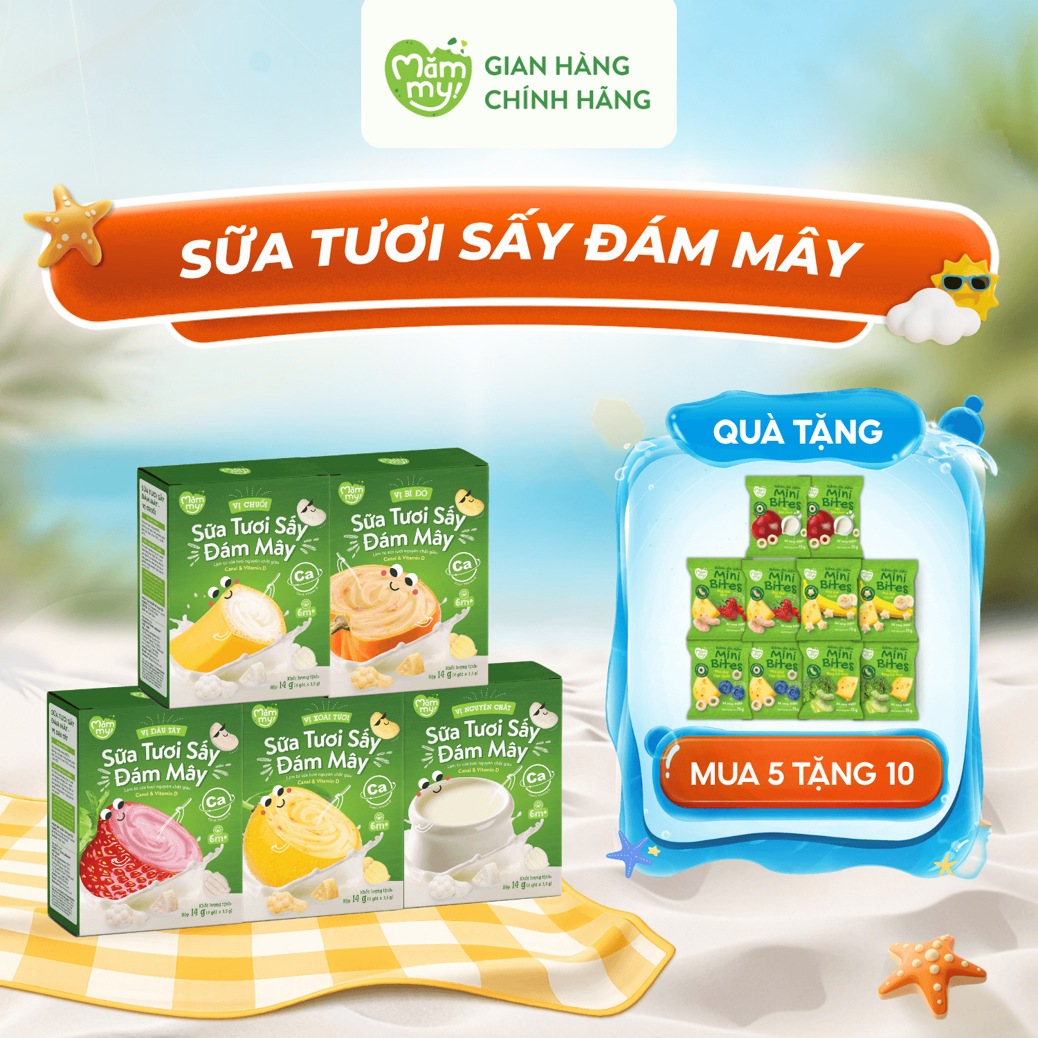 [DATE T10] - [MUA 5 TẶNG 10] - SỮA TƯƠI SẤY