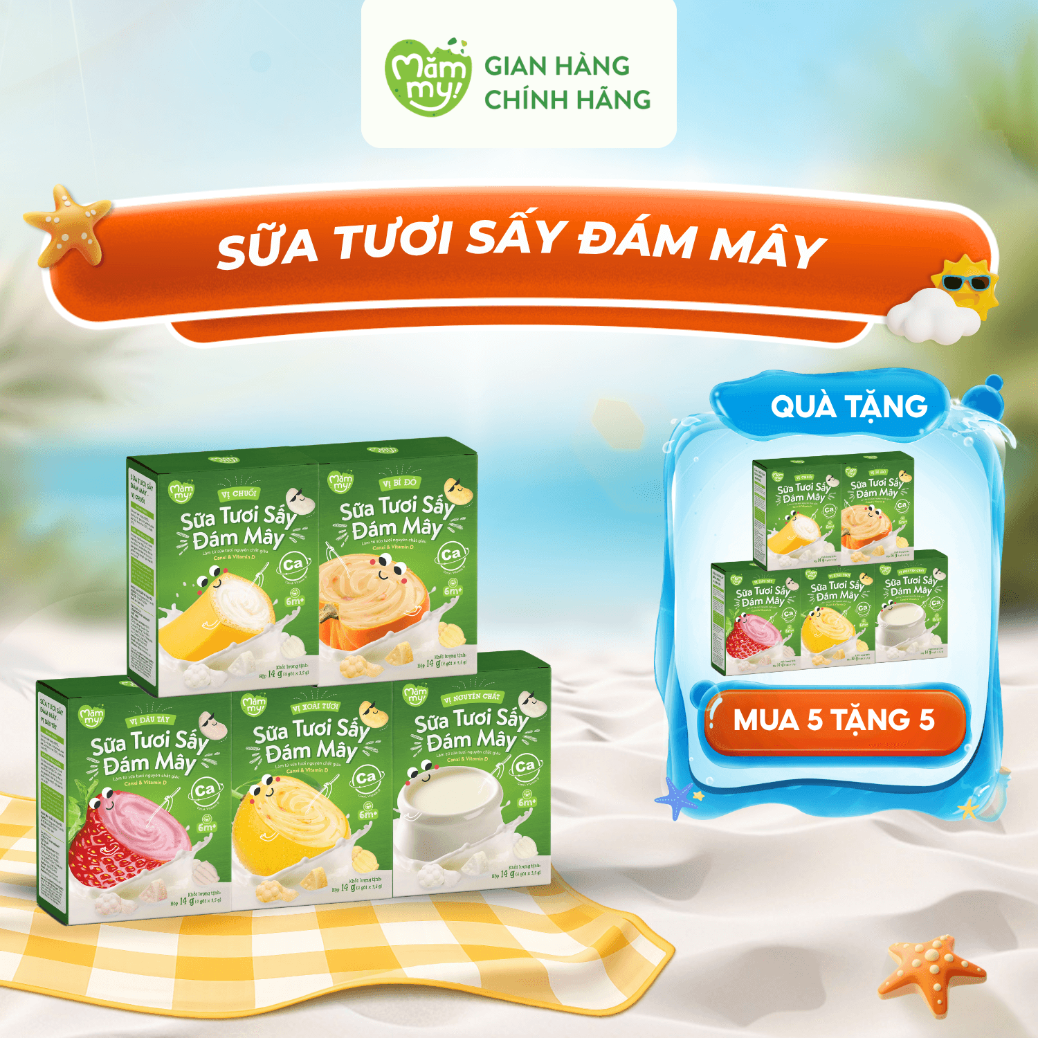 [DATE T10] - [MUA 5 TẶNG 5] - SỮA TƯƠI SẤY