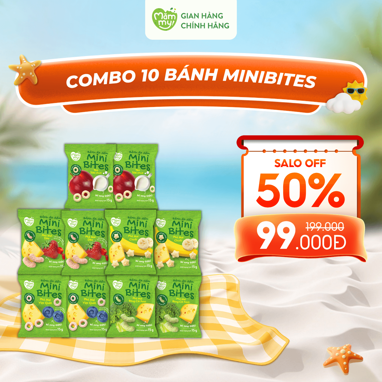 [DATE T9/10] COMBO 10 Bánh Ăn Dặm Minibites