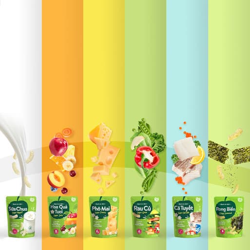Bánh ăn dặm vị phô mai - Túi 35g Premium 4