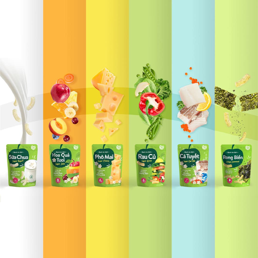 Bánh ăn dặm vị sữa chua nguyên chất - Túi 35g Premium 3