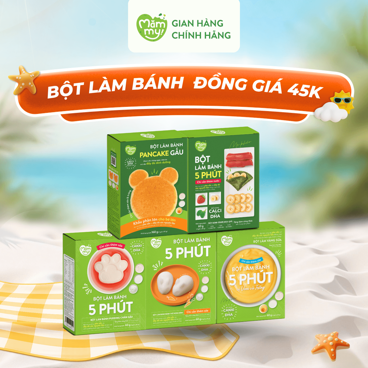 [ĐỒNG GIÁ 45K]-[DATE T11] Bột Làm Bánh Ăn Dặm Cho Bé