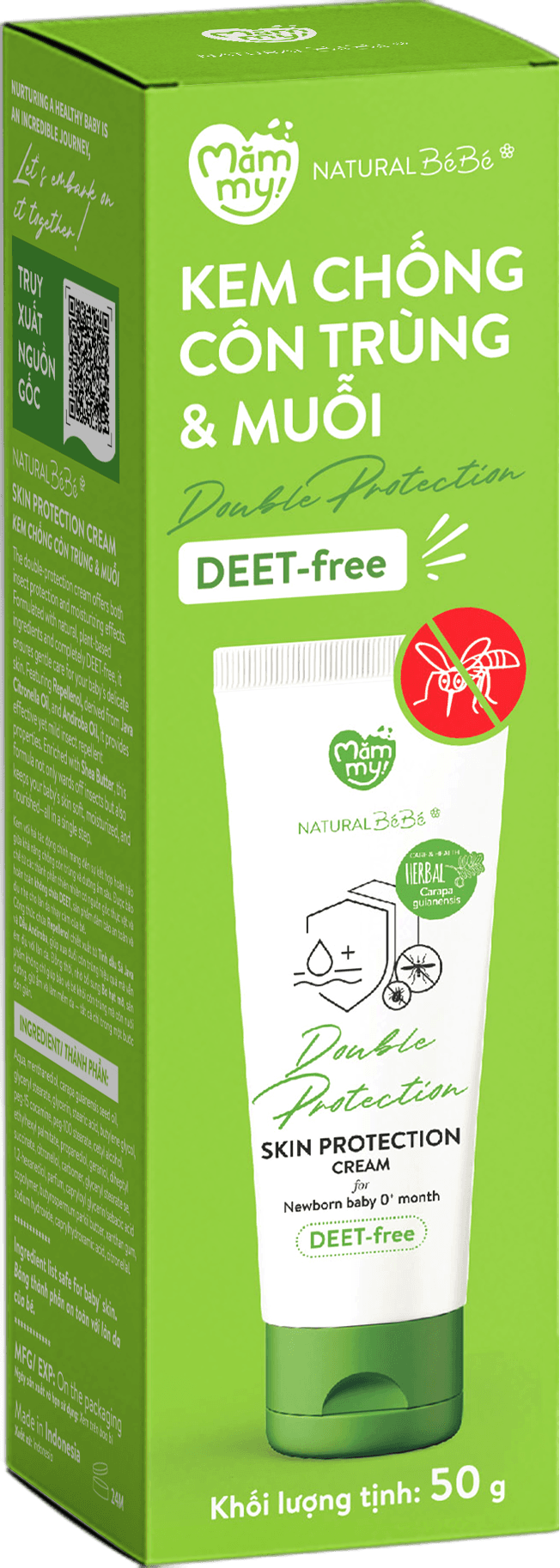 Kem chống muỗi thảo dược Skin protection Cream 50gr 1