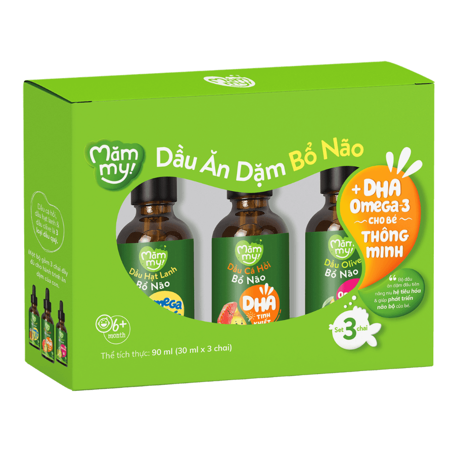 Set 3 Dầu Ăn Dặm Bổ Não Mămmy 30ML 1