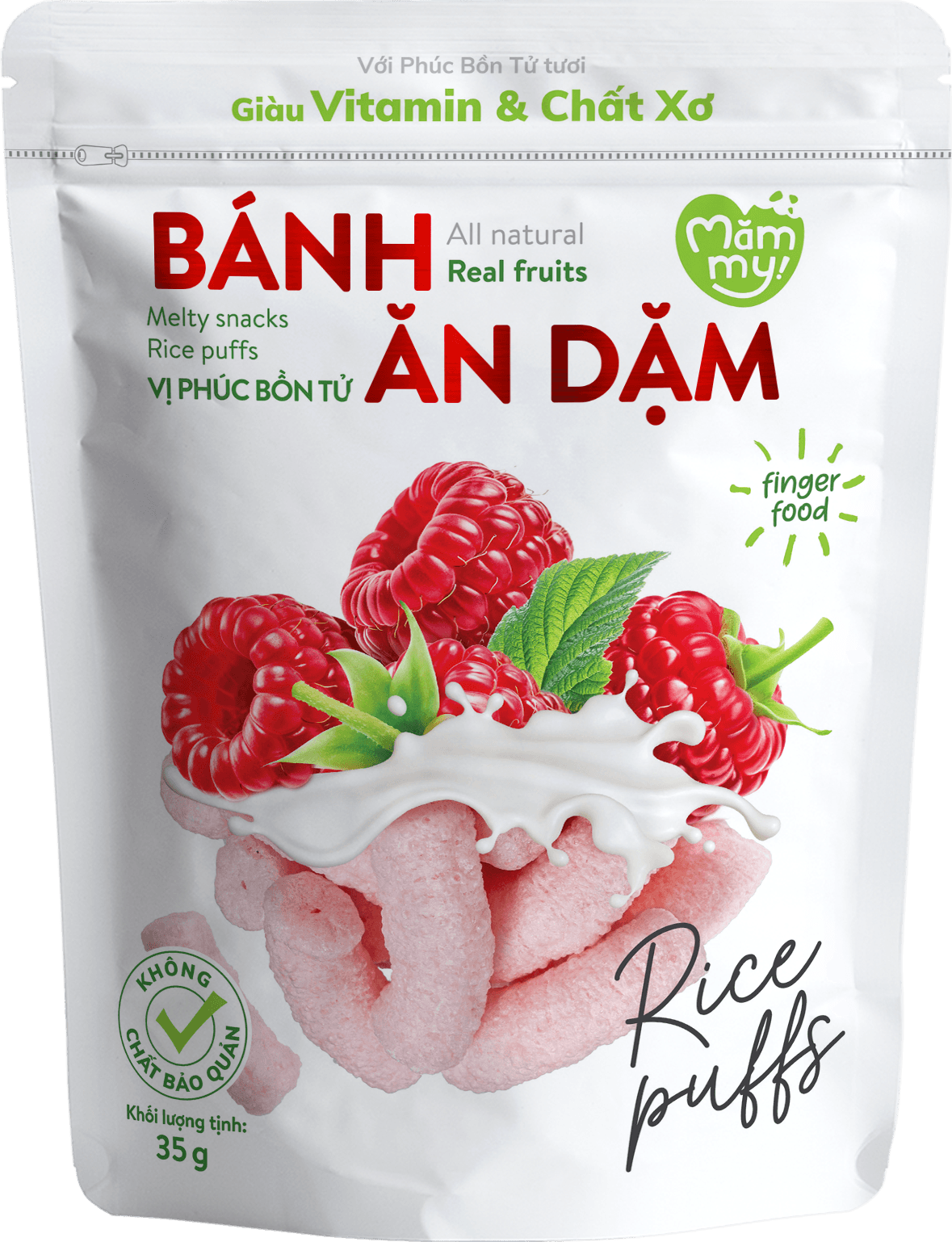 Bánh ăn dặm vị phúc bồn tử - Túi 35g 1
