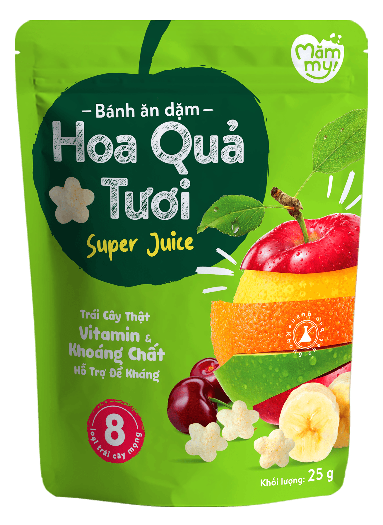 Bánh ăn dặm vị hoa quả - Túi 25g 1