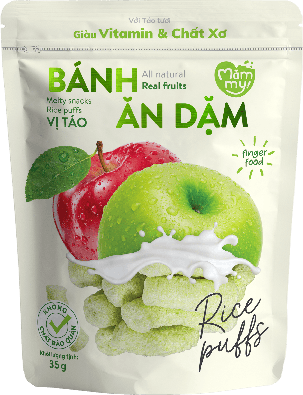 Bánh ăn dặm vị táo - Túi 35g 1