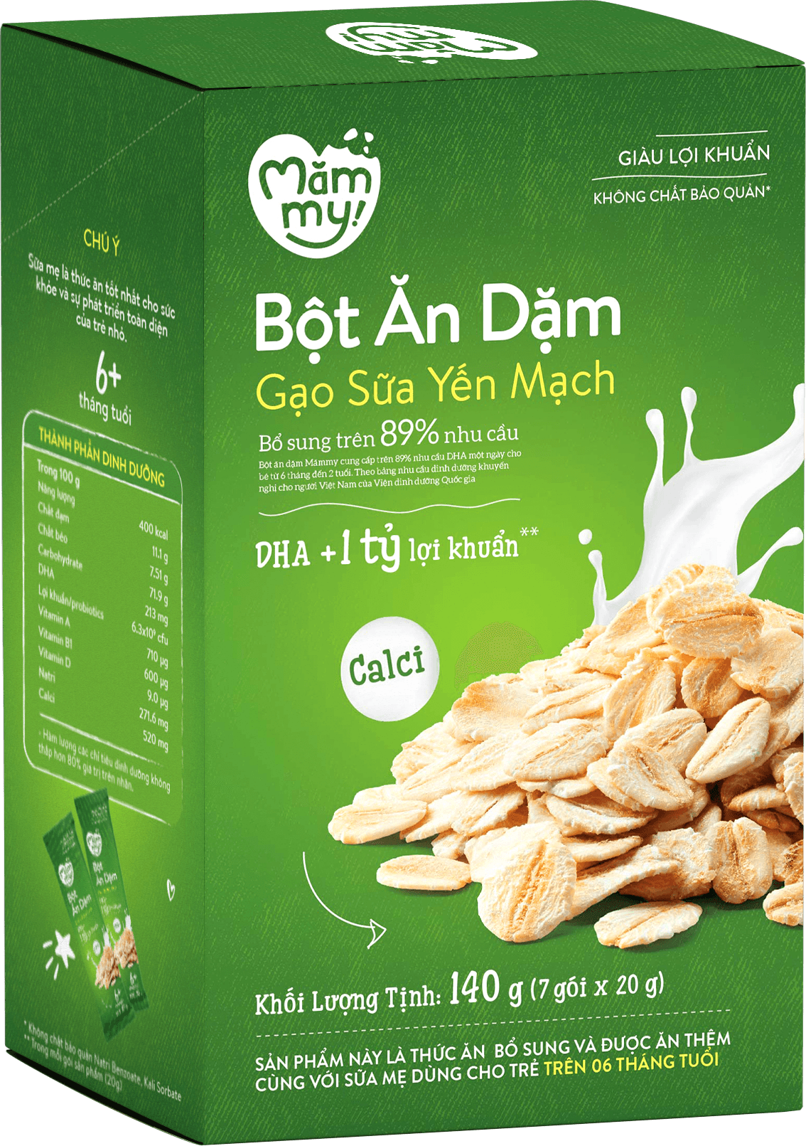 Bột ăn dặm gạo sữa yến mạch 1