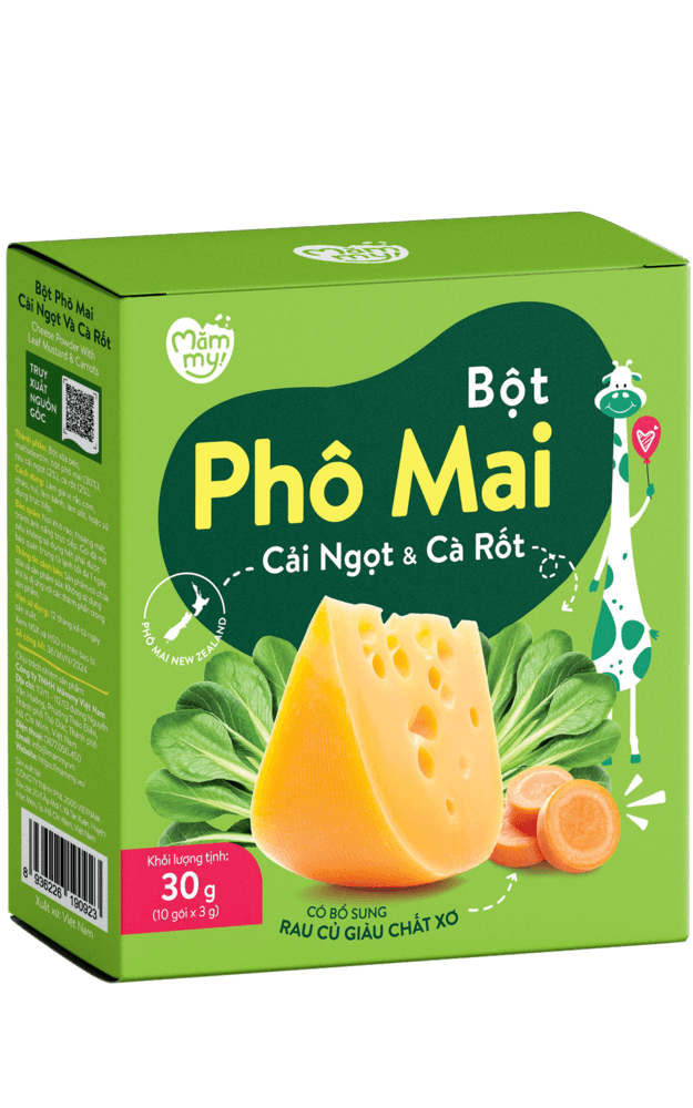 Bột phô mai Cải Ngọt & Cà Rốt 30 g (3 g x 10 gói) 1