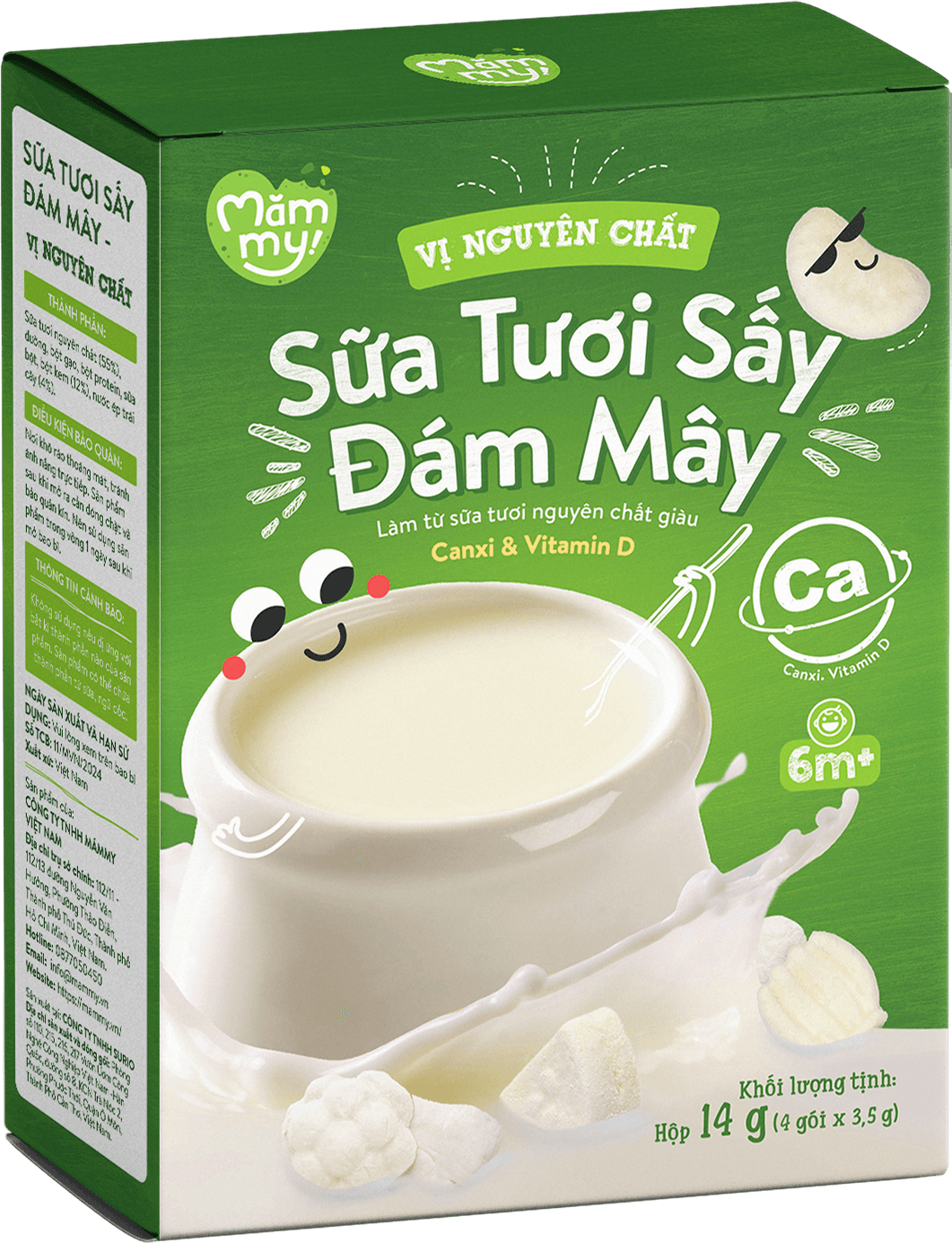 Sữa tươi sấy đám mây vị Nguyên chất 1