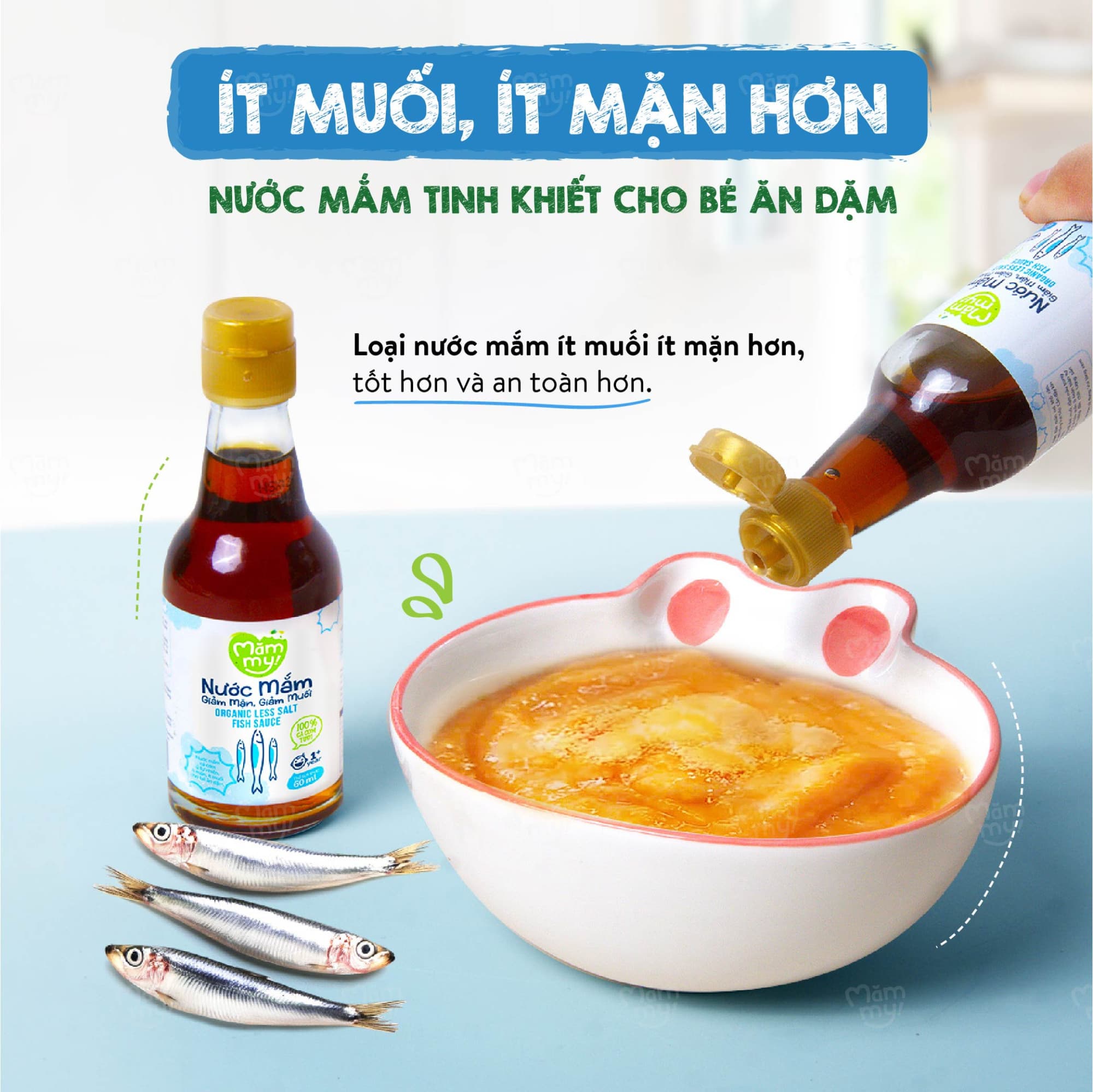 Nước mắm giảm mặn giảm muối - Chai 60ml 6