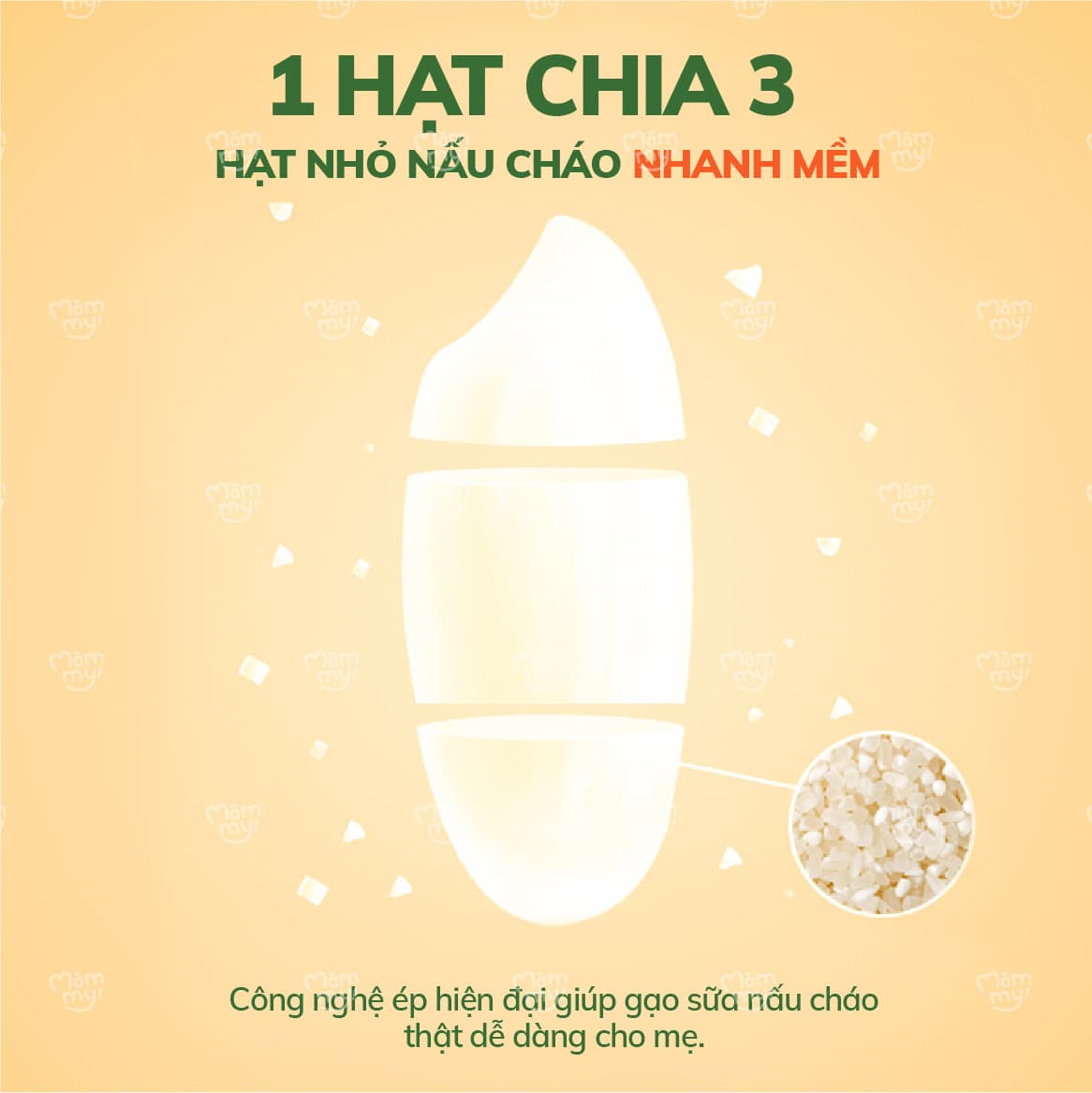 Combo 9 Hũ Gạo Sữa Ăn Dặm Hữu Cơ Mămmy Cho Bé Từ 6 Tháng 140gr/Hũ 4
