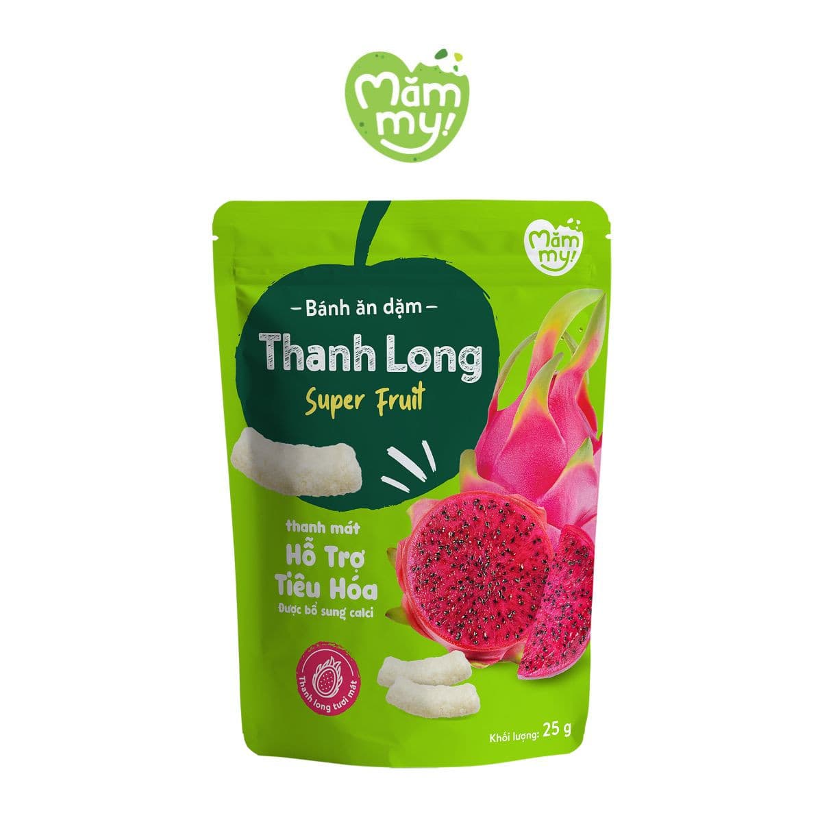 Bánh ăn dặm vị thanh long - Túi 25g