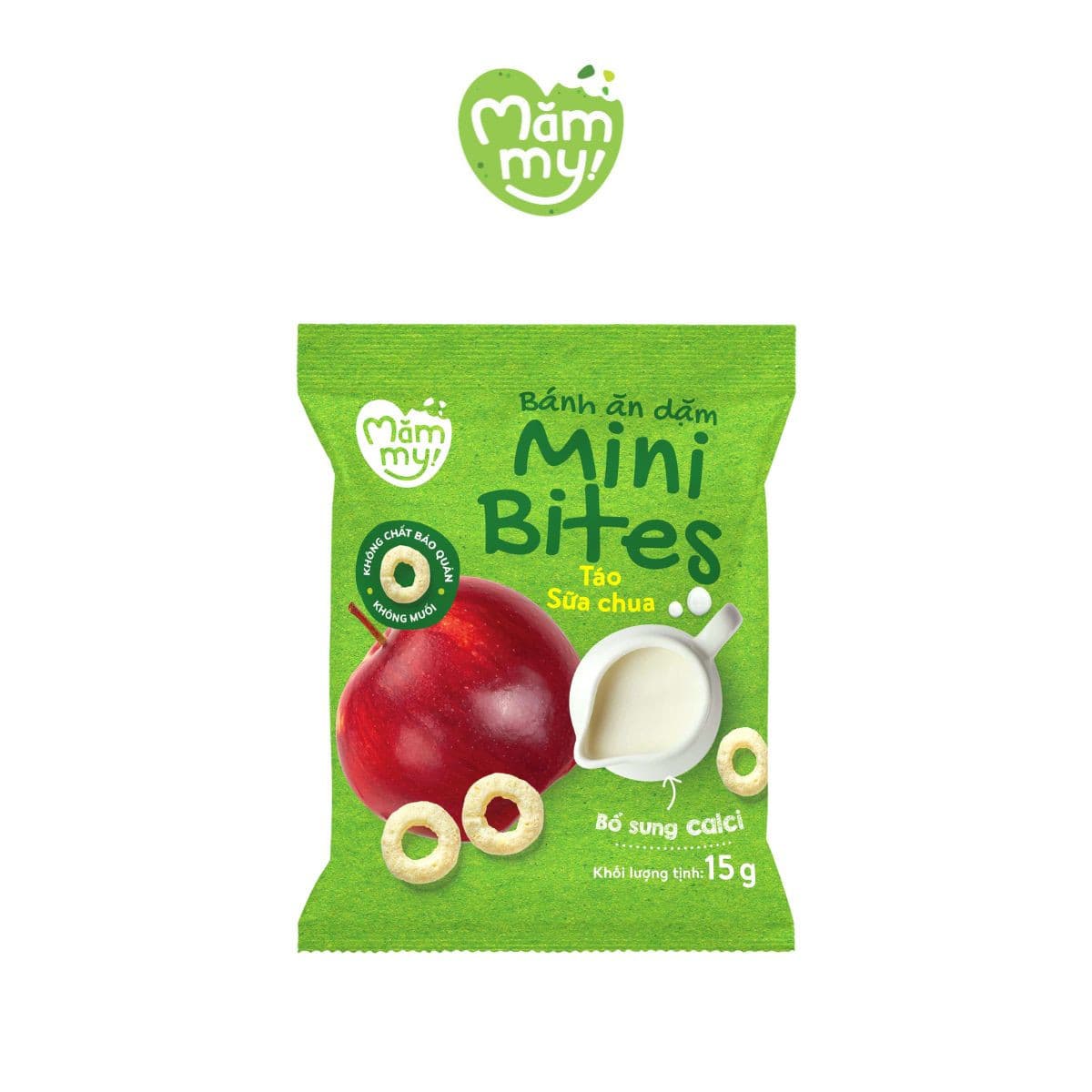 Bánh ăn dặm Mini Bites Táo - Sữa Chua 15 g