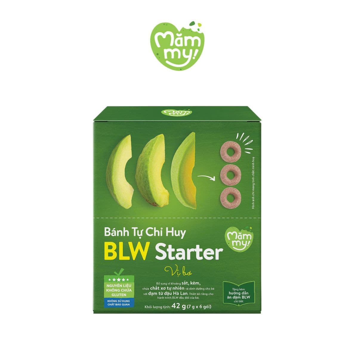 Bánh Tự Chỉ Huy – BLW Starter vị Bơ 42 g (7 g x 6 gói)