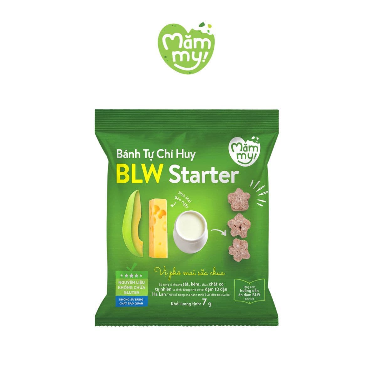 Bánh Tự Chỉ Huy – BLW Starter vị Phô Mai Sữa Chua 7 g 1