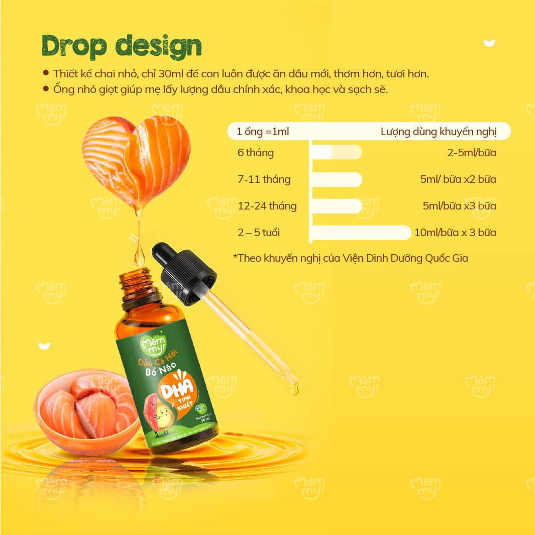 Set 3 Chai Dầu Ăn Dặm Bổ Não Mămmy (30ml/Chai) - Tặng Bộ 3 Thố sứ 4