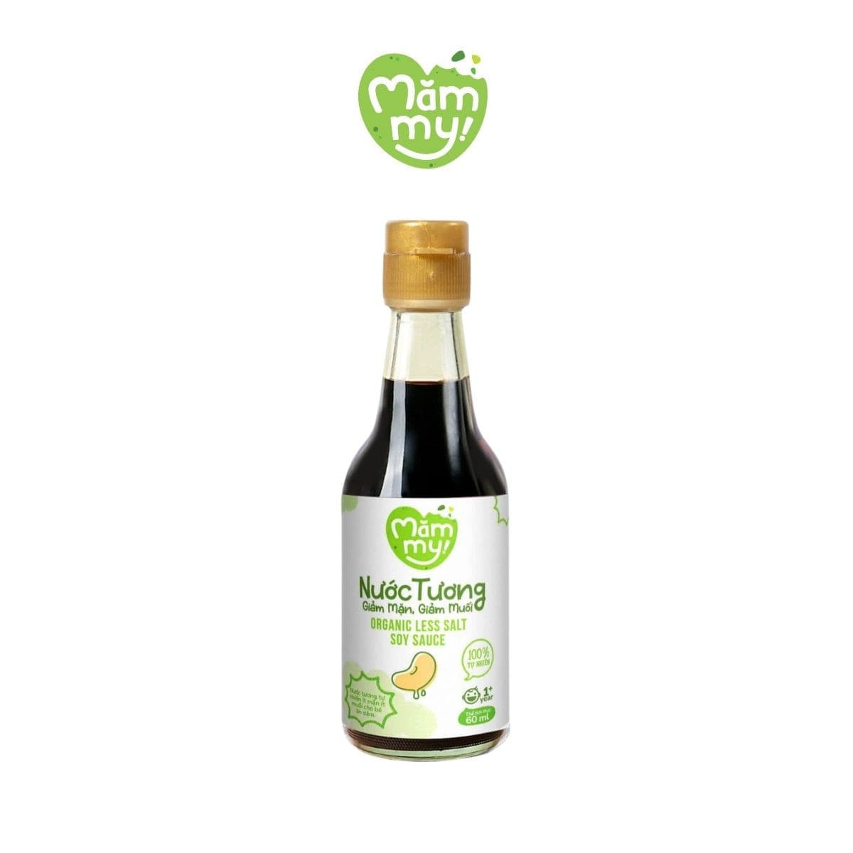 Nước tương giảm mặn giảm muối - Chai 60ml