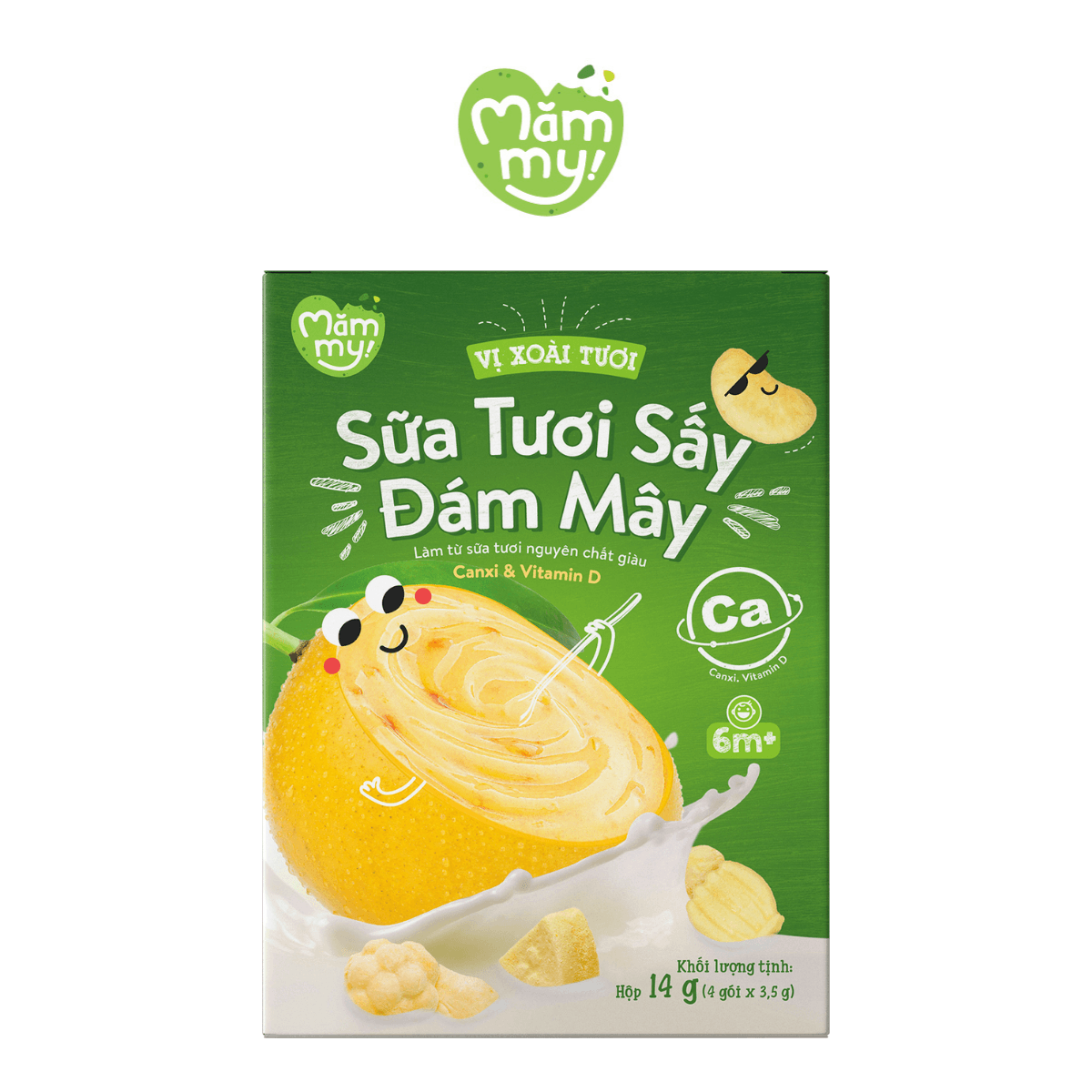 Sữa tươi sấy Vị Xoài - Hộp 14g 1