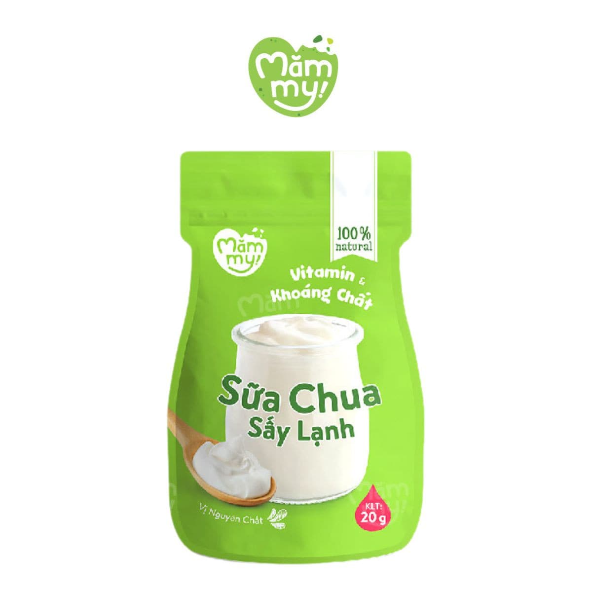 Sữa chua sấy Vị Nguyên chất - Túi 20g 1