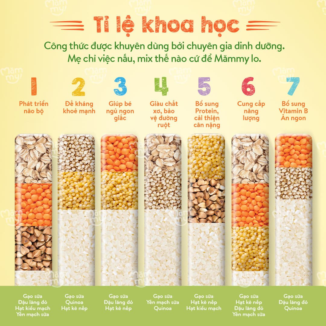 Cháo gạo sữa mix hạt - Step 1 (30g x 7 gói) 13
