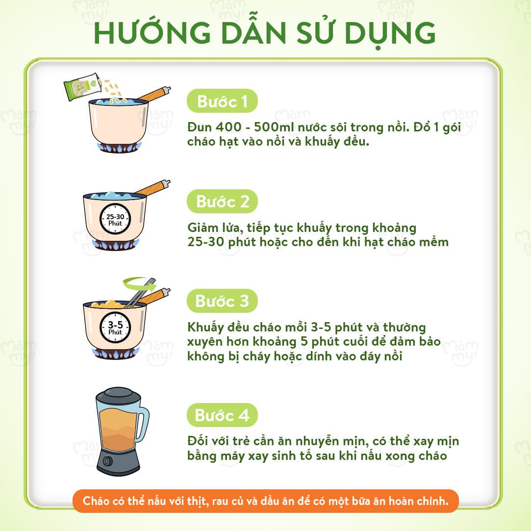 Cháo gạo sữa mix hạt - Step 1 (30g x 7 gói) 5