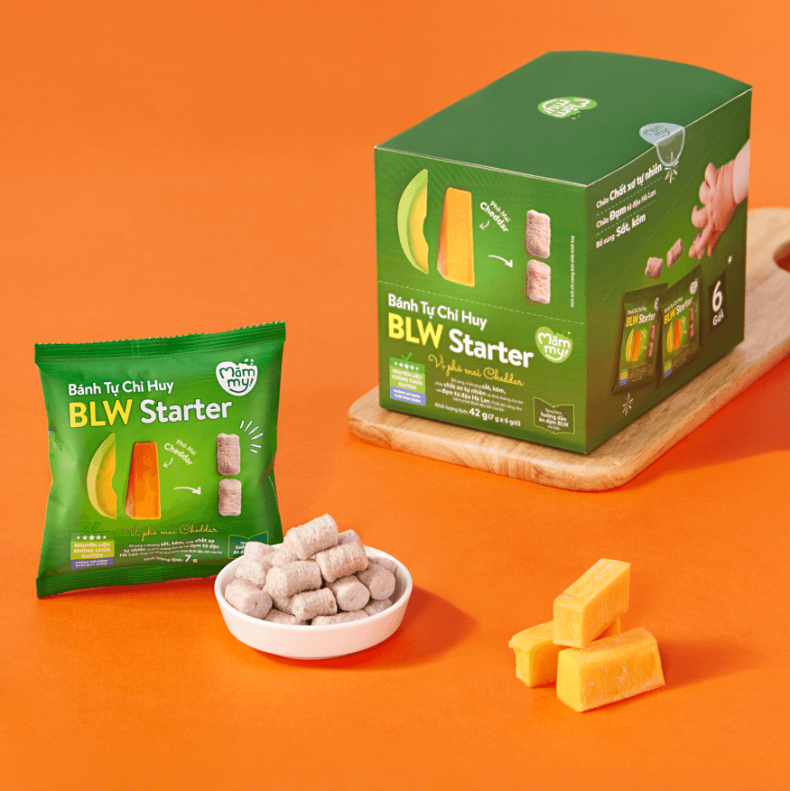 Bánh Tự Chỉ Huy – BLW Starter vị Phô Mai Cheddar 42 g (7 g x 6 gói) 2