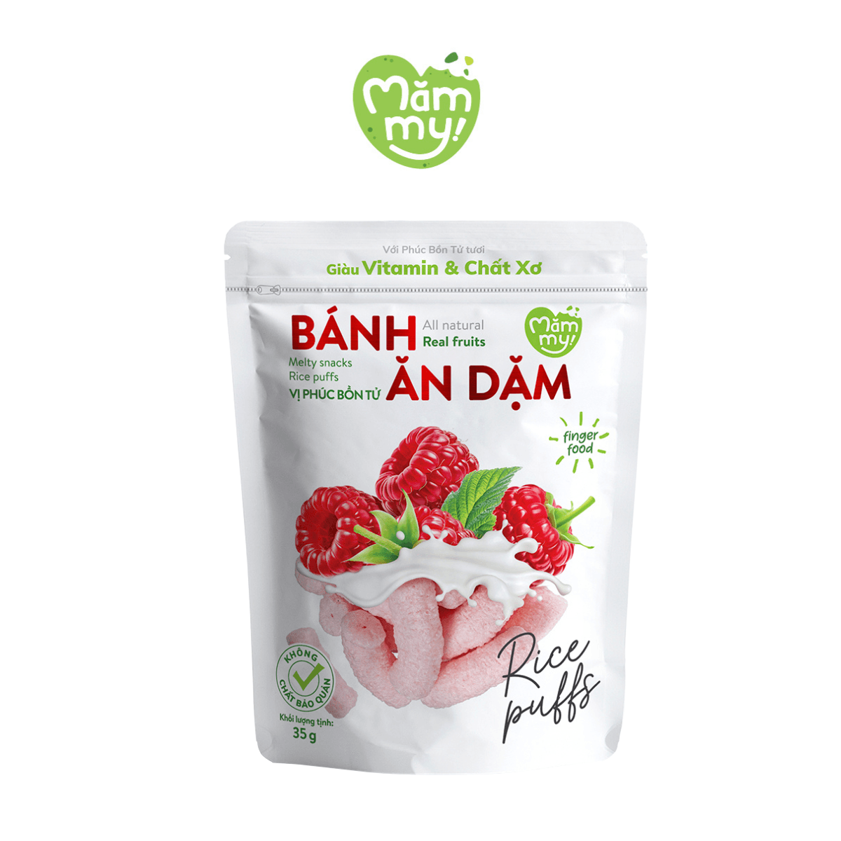 Bánh ăn dặm vị phúc bồn tử - Túi 35g
