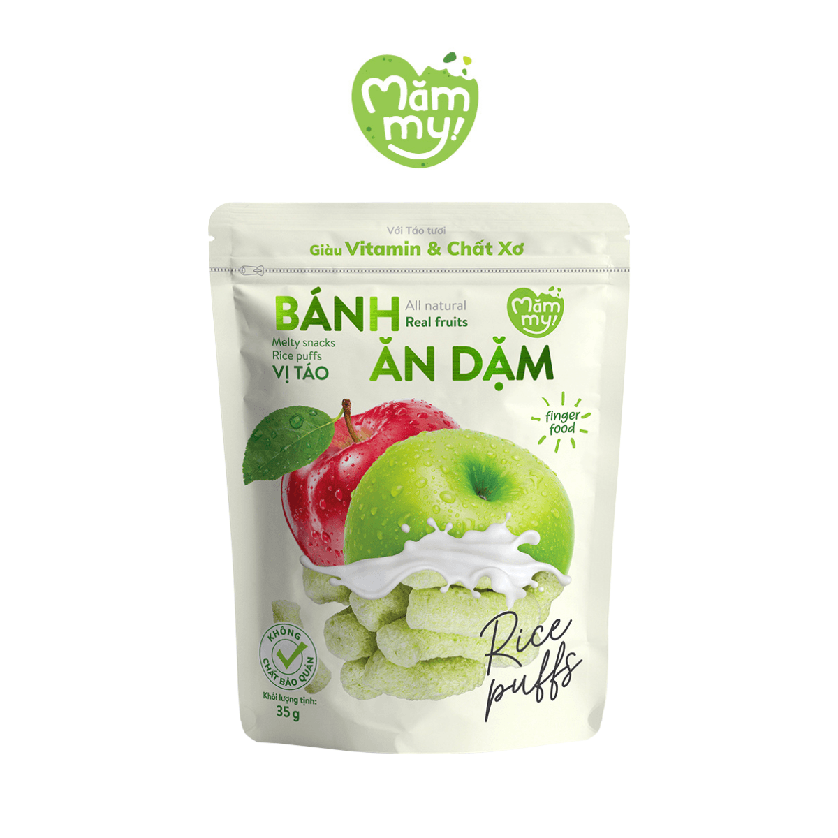 Bánh ăn dặm vị táo - Túi 35g