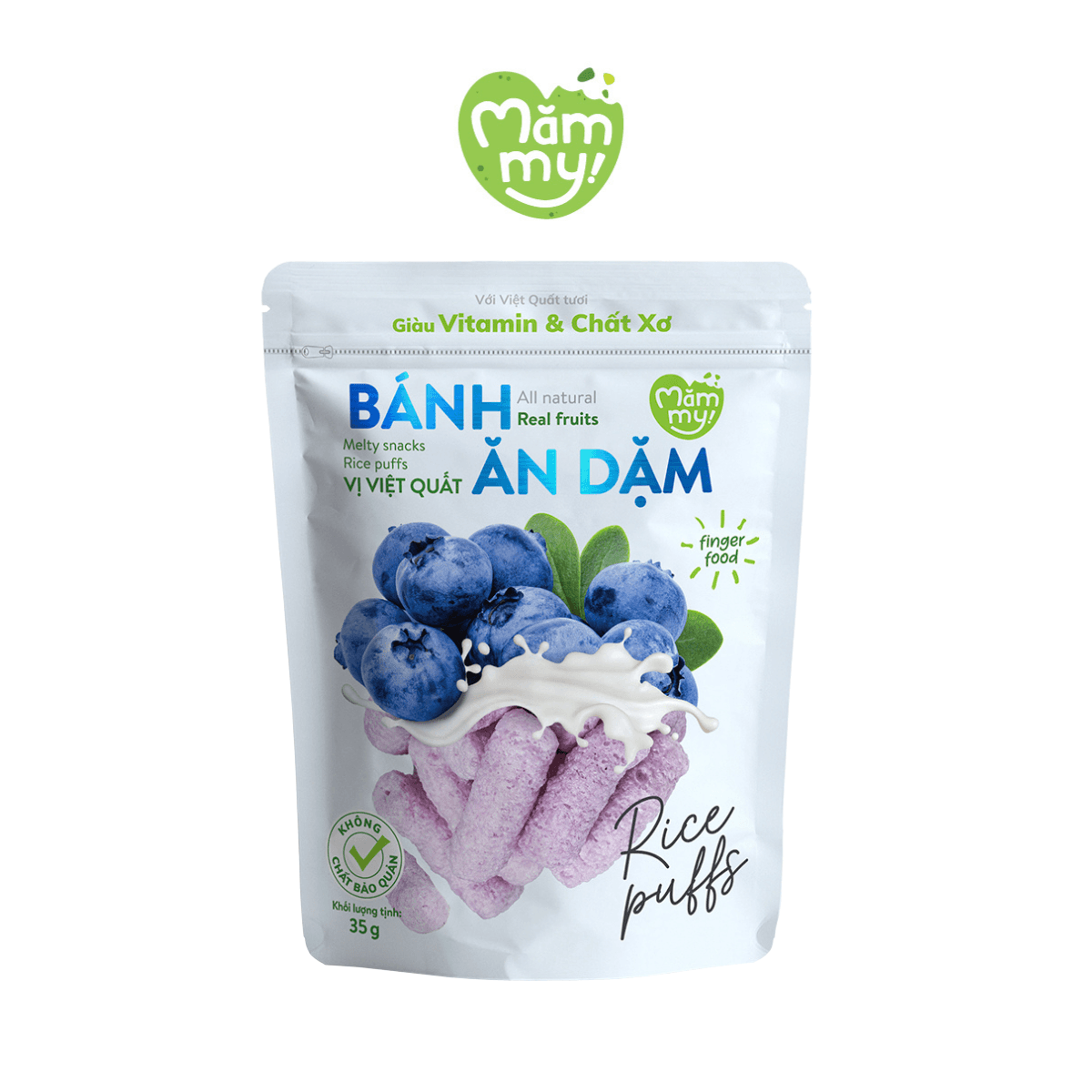 Bánh ăn dặm vị việt quất - Túi 35g
