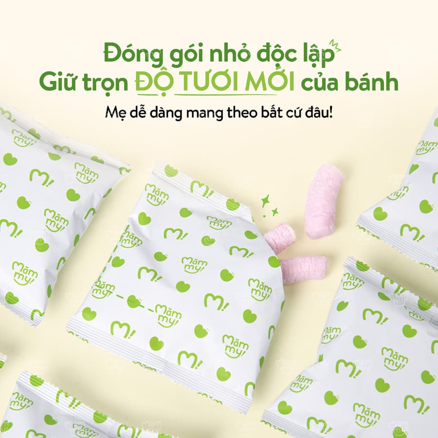 Bánh ăn dặm vị Thanh Long - Hộp 12 g (6 g x 2 túi) 6