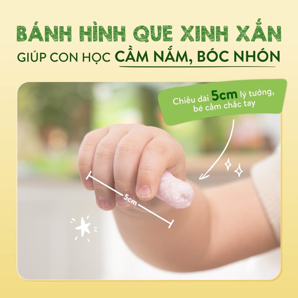 Bánh ăn dặm vị thanh long - Túi 25g 7
