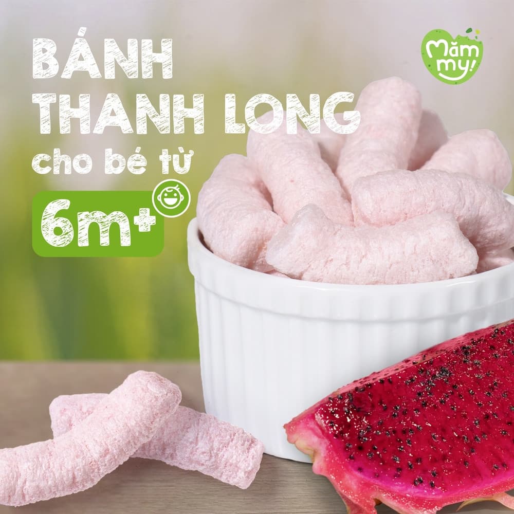 Bánh ăn dặm vị thanh long - Túi 25g 3