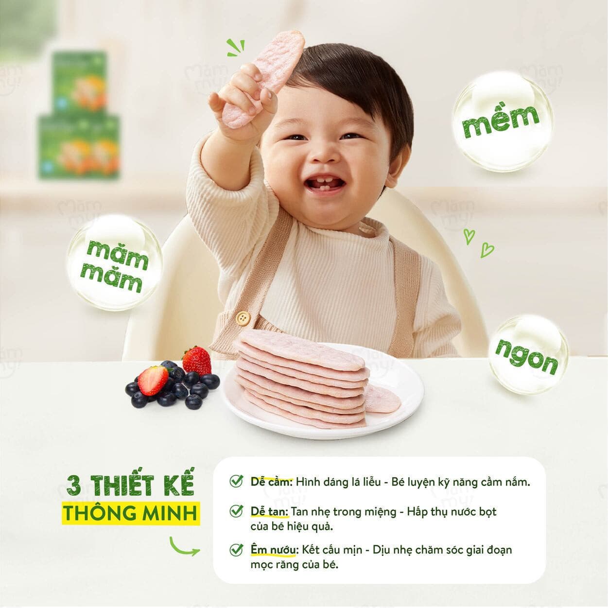 Bánh gạo Rau Củ - 50 g 6