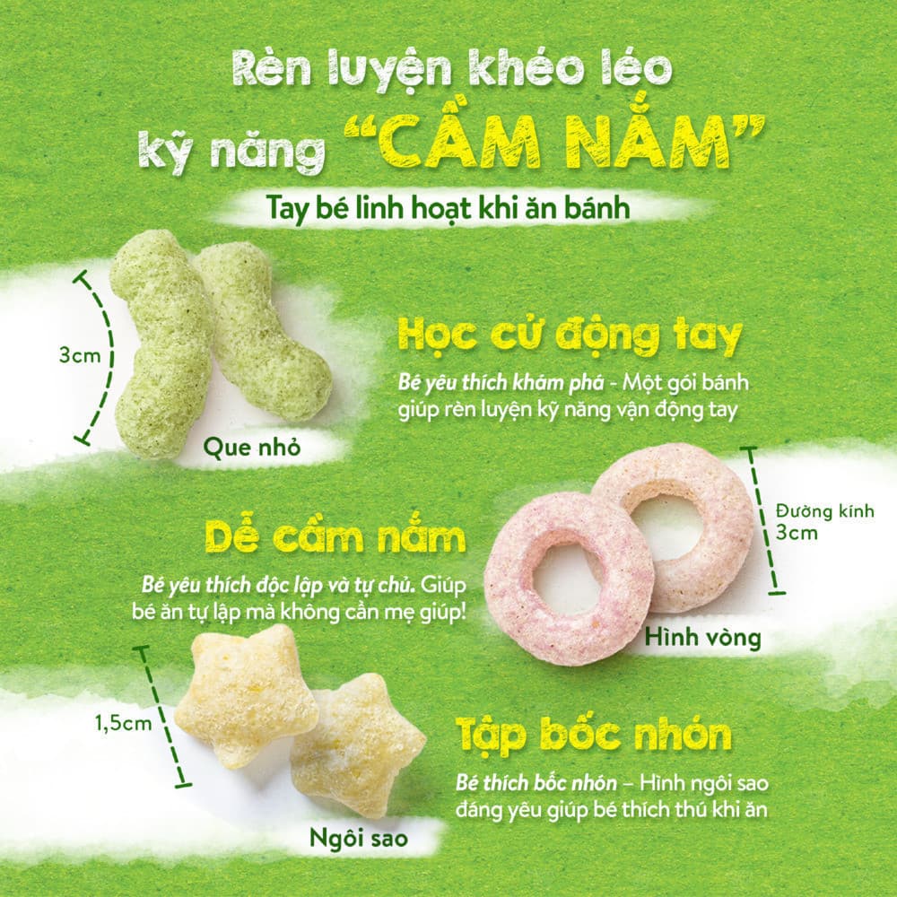 Bánh ăn dặm Mini Bites - Mix vị Rau Quả 45 g (15g x 3 gói) 11