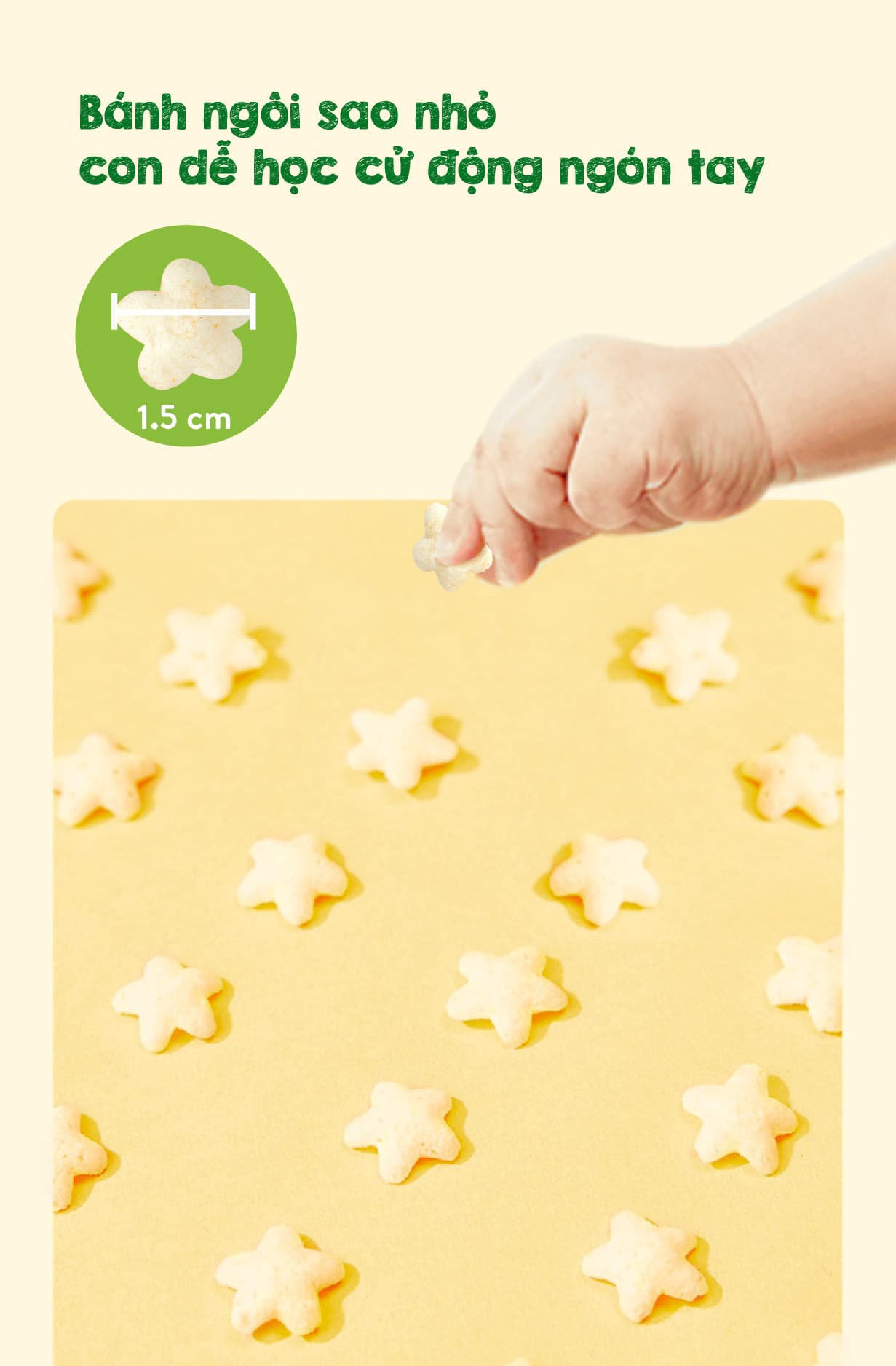 Bánh ăn dặm vị cá tuyết - Túi 25g 7