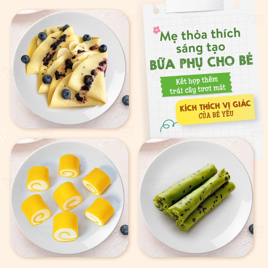 Bột Làm Bánh Crepe Hoa Quả - Hộp 60g 6