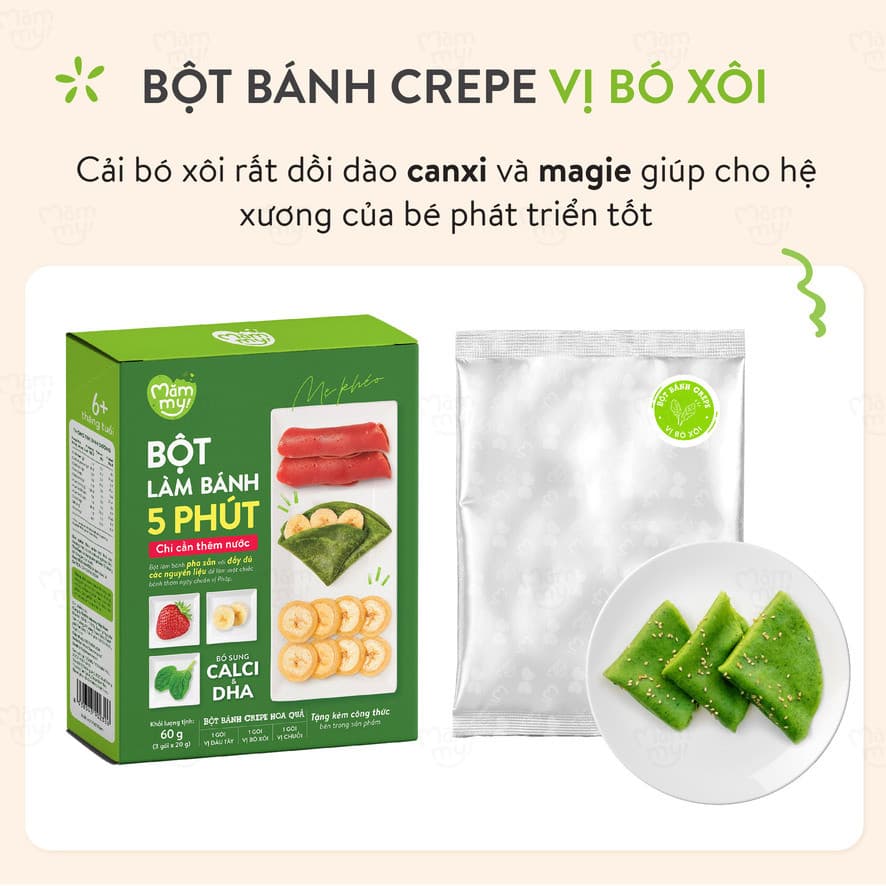 Bột Làm Bánh Crepe Hoa Quả - Hộp 60g 3