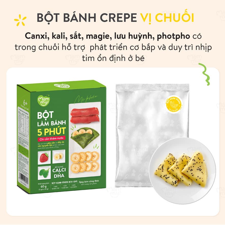Bột Làm Bánh Crepe Hoa Quả - Hộp 60g 9
