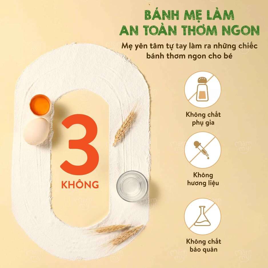 Bột làm bánh nướng vị vani - Hộp 160g 12
