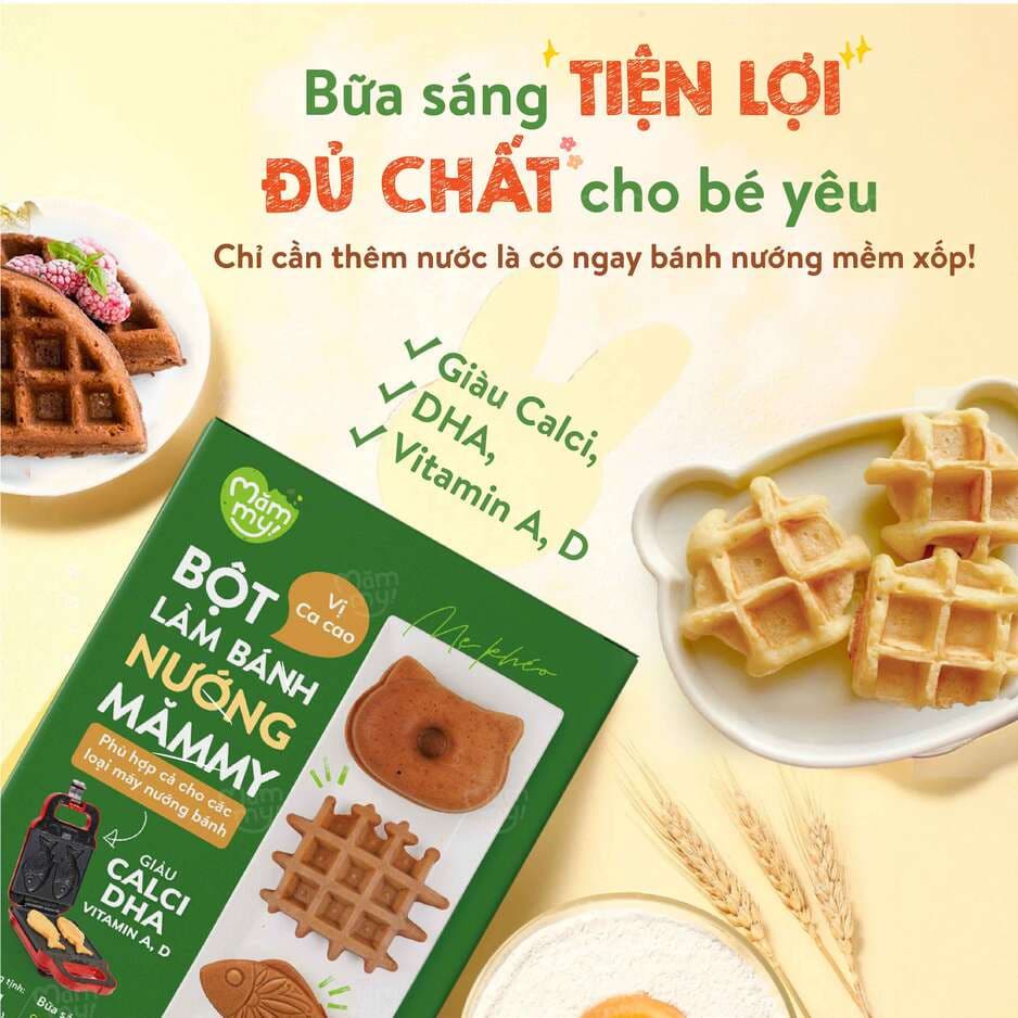 Bột làm bánh nướng vị vani - Hộp 160g 11