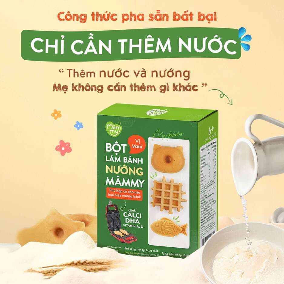 Bột làm bánh nướng vị vani - Hộp 160g 13