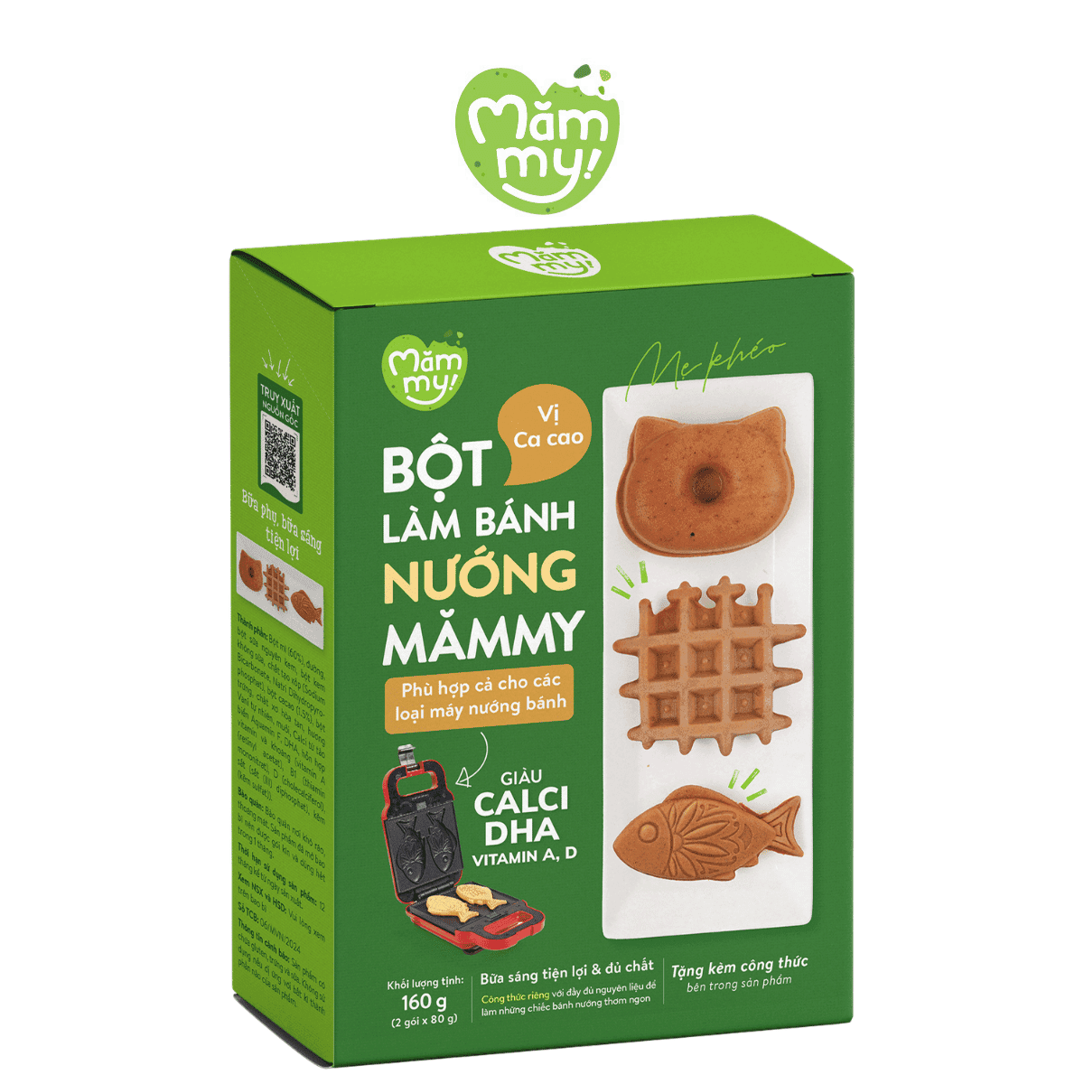 Bột làm bánh nướng vị ca cao - Hộp 160g 1