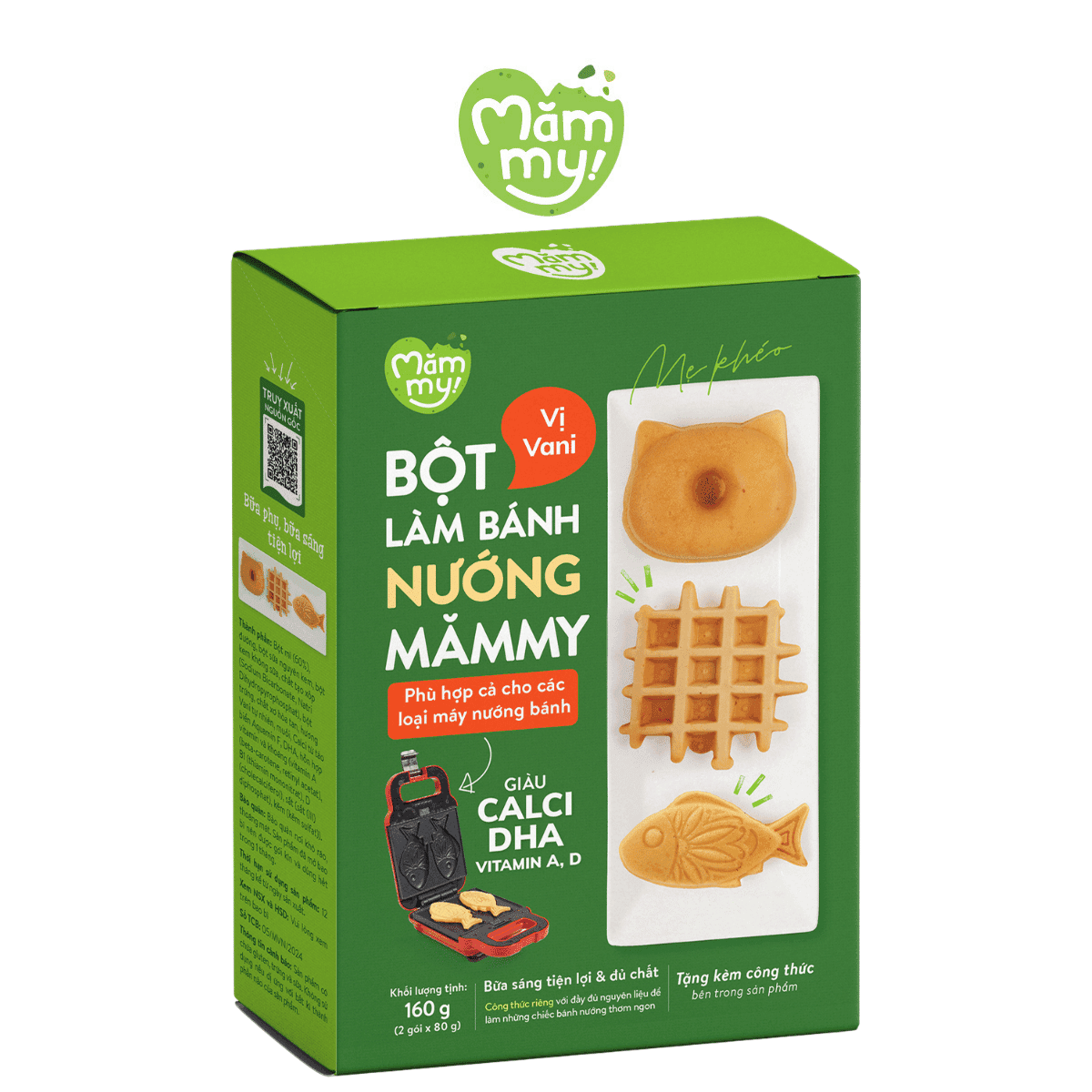 Bột làm bánh nướng vị vani - Hộp 160g 1