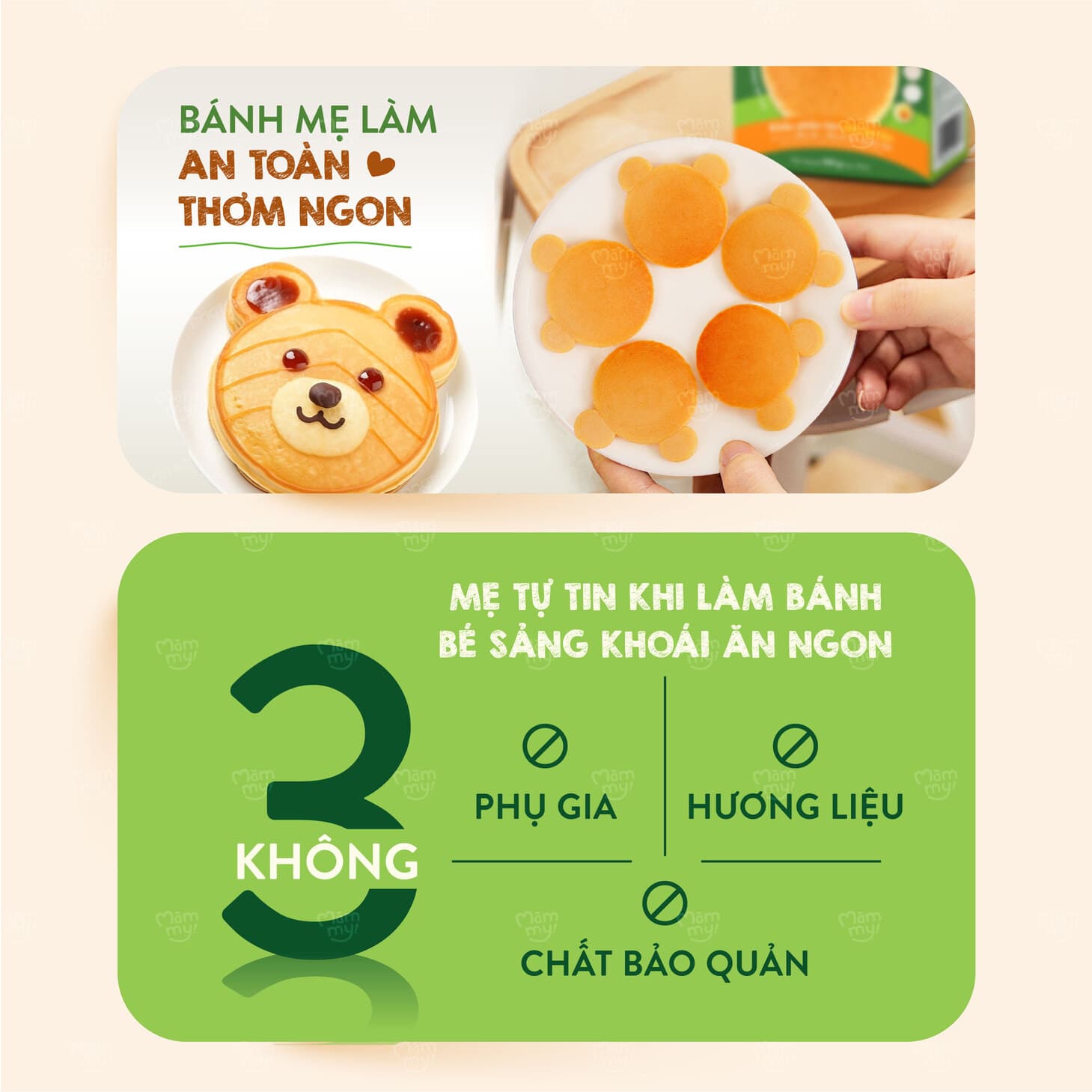 Bột làm bánh pancake gấu - Hộp 160g 10