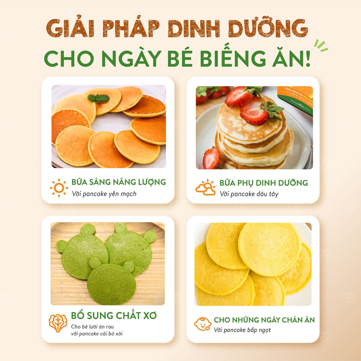 Bột làm bánh pancake gấu - Hộp 160g 4